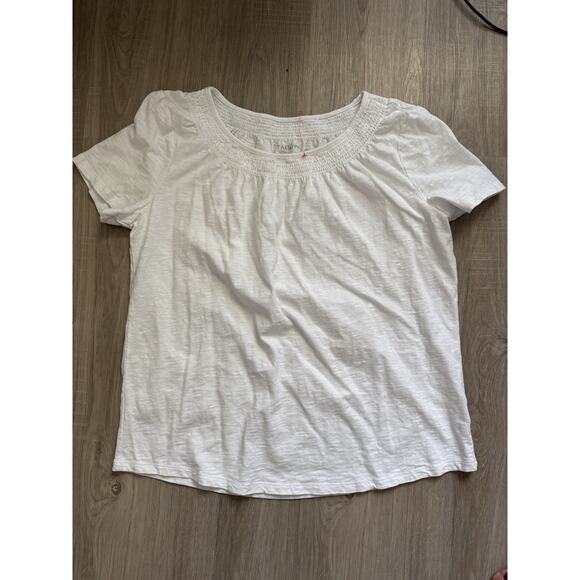6 for $20 Talbots 100% Cotton white T Shirt Blouse L - Picture 3 of 5